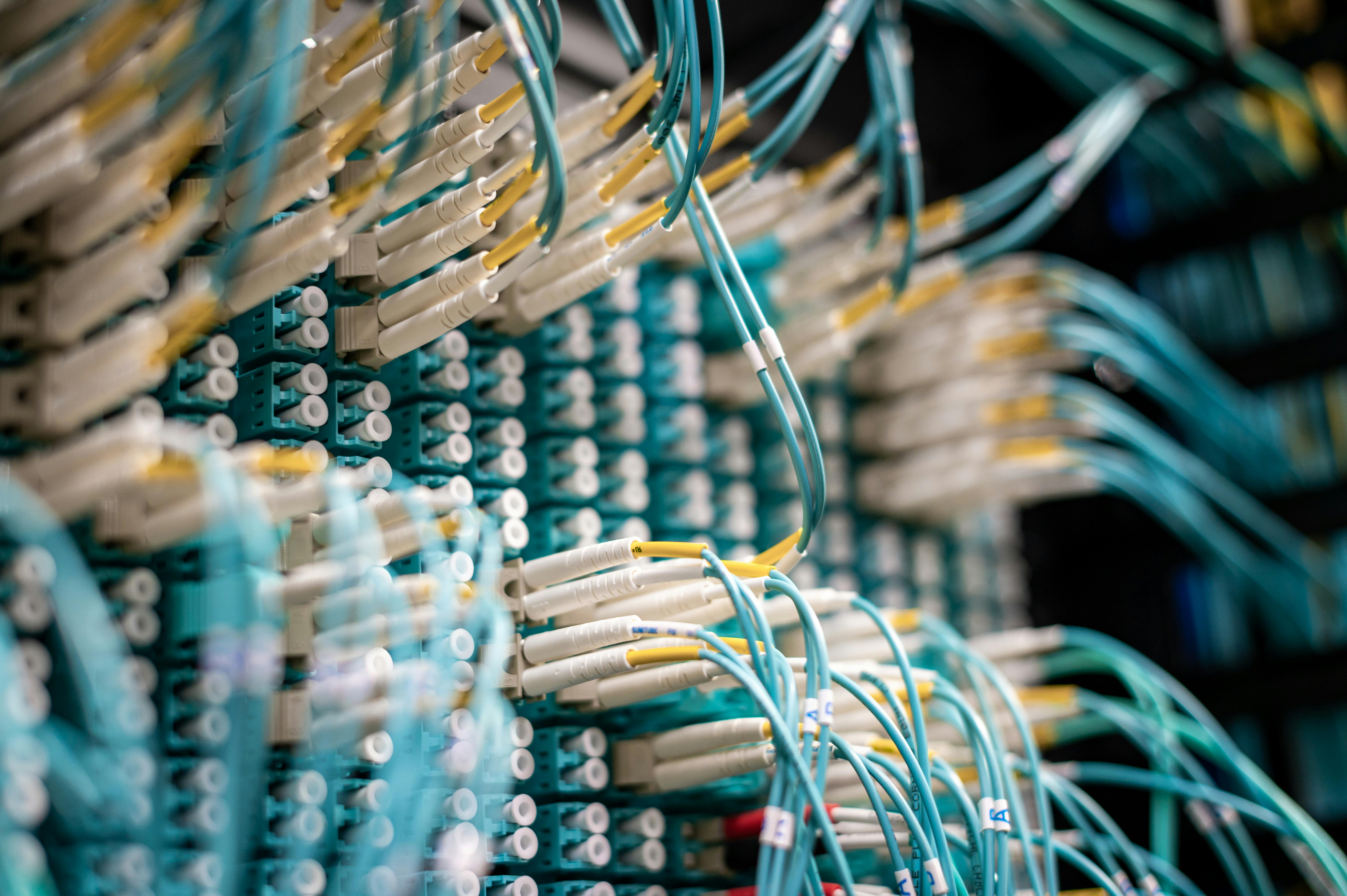 Fiber optic internet connection
