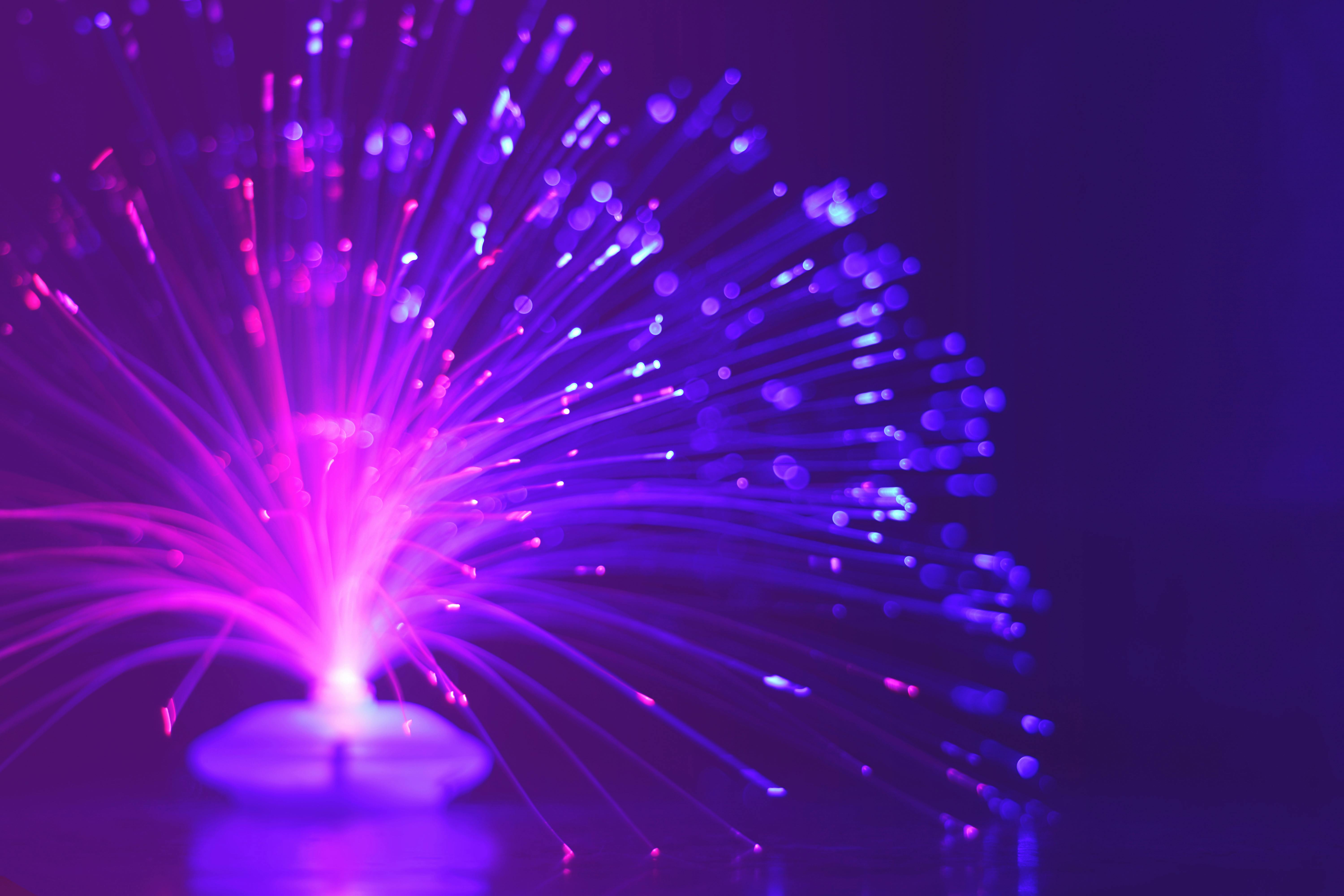 Modern telecommunications infrastructure connecting homes and businesses